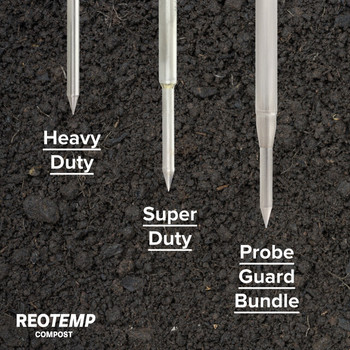 Heavy Duty Digital Compost Thermometer with Probe Guard Bundle