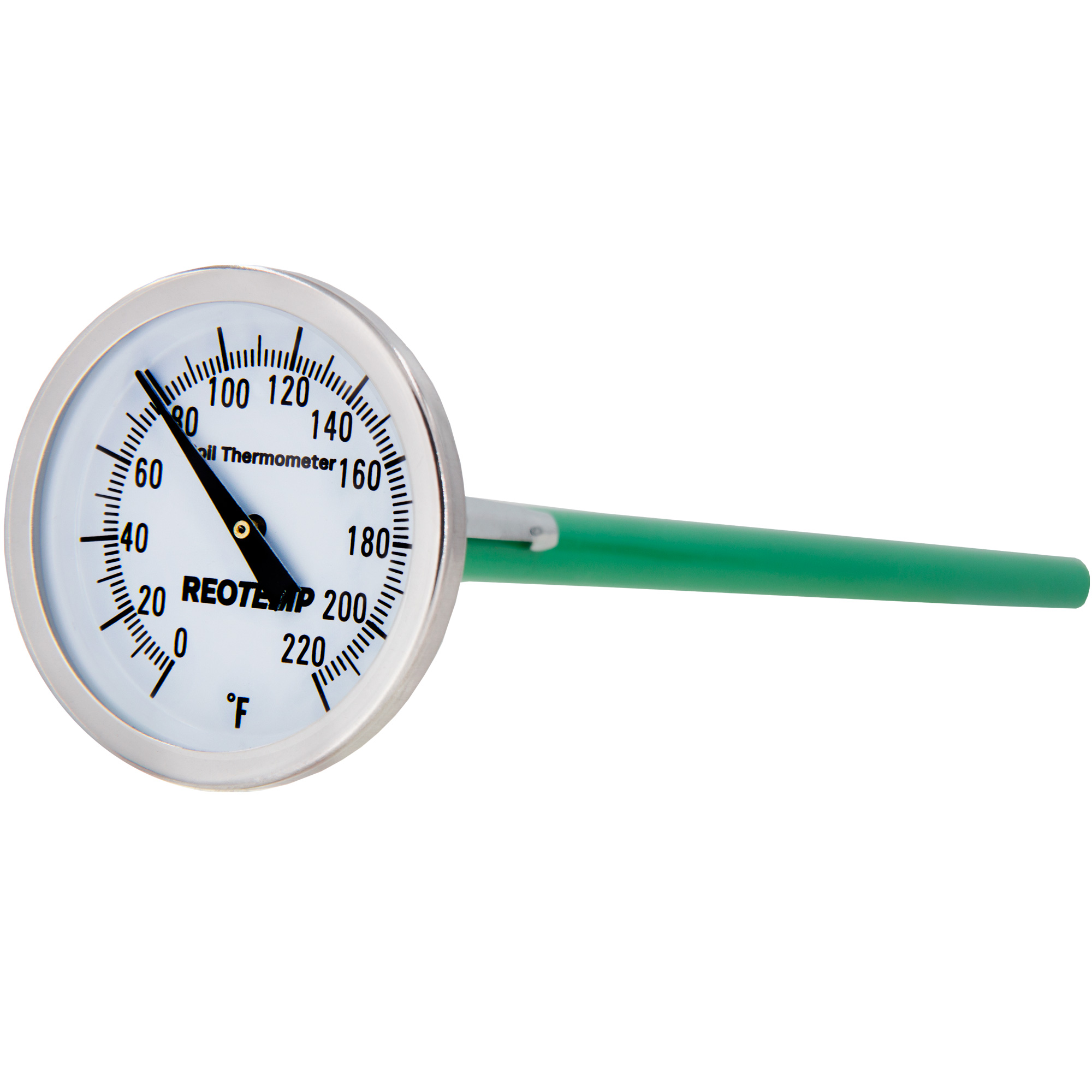 Long Stem Compost Soil Thermometer - Fast Response Stainless Steel 16 Inch  - Fahrenheit and Celsius - Includes Protective Sheath and Composting Guide