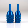 Aluminum and Stainless Cartridge Grips - 1" or 1.25" / Blue