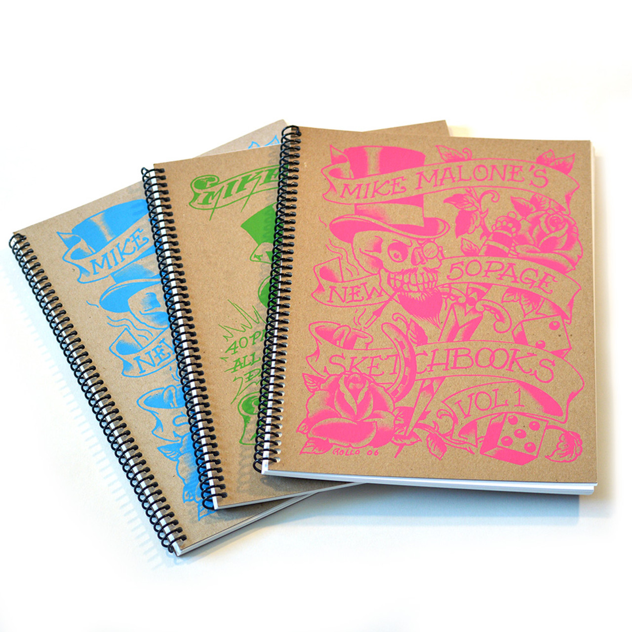 Mike Rollo Malone Tattoo Sketchbook Complete Set (3 books) - Saltwater  Tattoo Supply