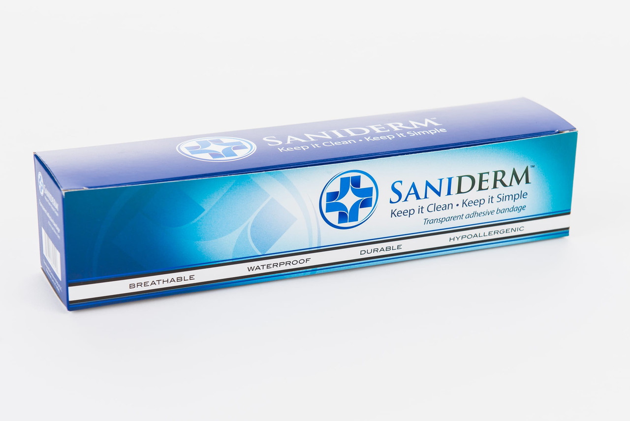 Amazon.com: Saniderm Tattoo Aftercare Bandage (Medium Roll, 6 in x 8 yd) –  Convenient, Faster Tattoo Healing and Protection – Sterile, Waterproof, and  Latex-Free : Beauty & Personal Care