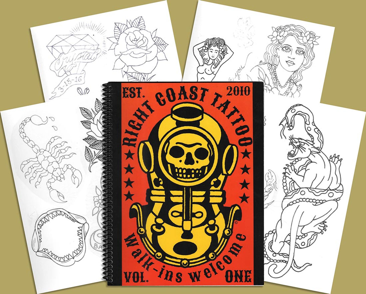 Tattoo sketchbook: Cool Tattoo designs sketchbook includes