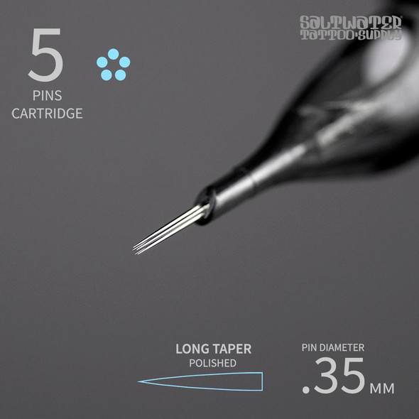 Membrane Cartridge Needles - Straight Round Liners