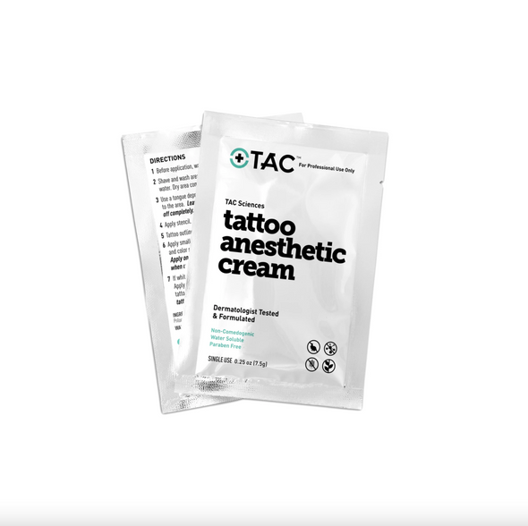 Tattoo Anesthetic Cream (TAC) - Packets (TAC-PCKTS)