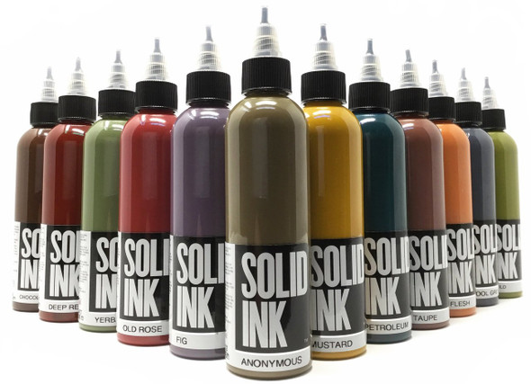 Solid Ink Opaque Set - 1oz ( 12 colors / 1oz )