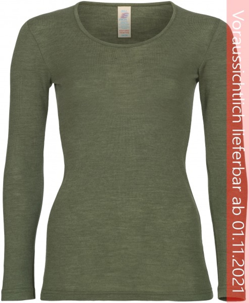 Engel Organic Merino Wool/Silk Women's Long Sleeved Shirt - Copper