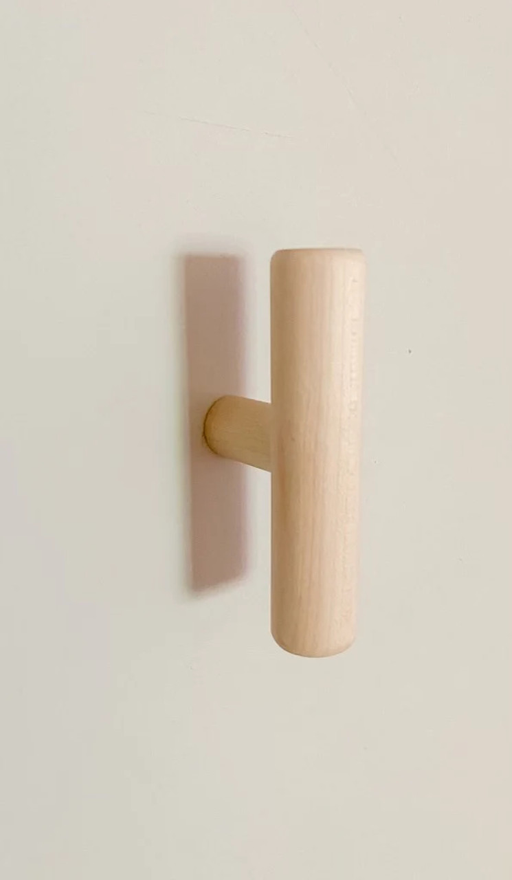 Wooden Dowel T Hook