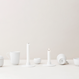 Lyngby Rhombe Porcelain Candle Holder ⌀10.5 cm - White