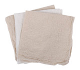 Multi-purpose Cleaning Cloth - 2 x Natural and 1 x White