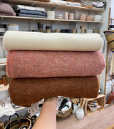 Pure Wool Blanket - Ginger Reversible