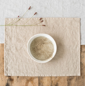 MagicLinen Linen Placemat Set of 2 - Natural