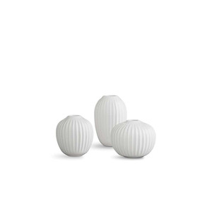 Kähler Design Hammershøi Vase Miniature White - 3 pcs
