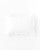 MagicLinen Standard Ruffle Trim Linen Pillowcase - White