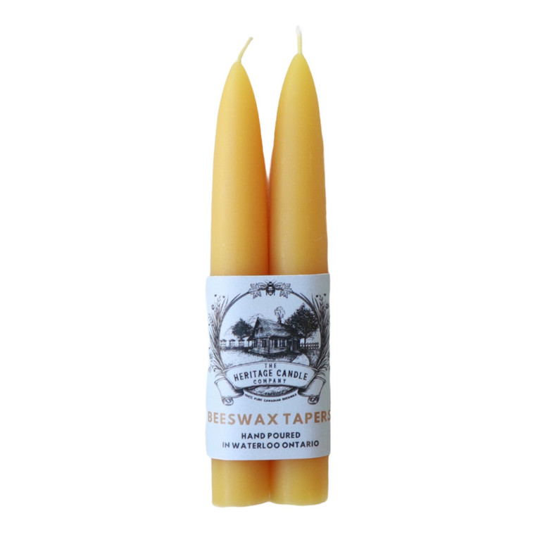 Heritage Beeswax Candle - Classic Taper Small 6