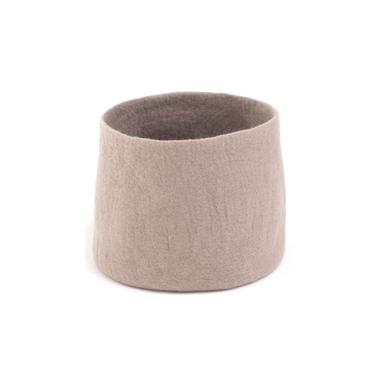 Calabash Plain Felt Basket - Sand