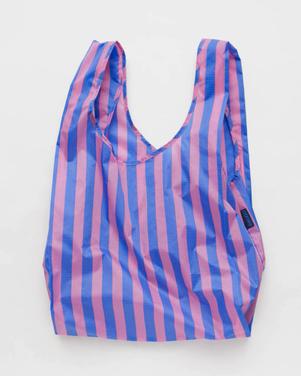 Baggu Standard Bag - Blue Pink Awning Stripe