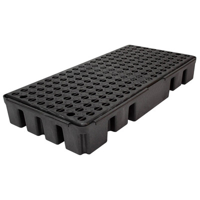 Spill Containment Pallet, Modular Platform, Polyethylene, Black