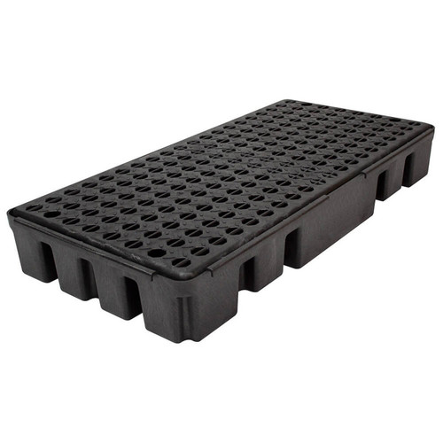 Spill Containment Pallet, Modular Platform, Polyethylene, Black