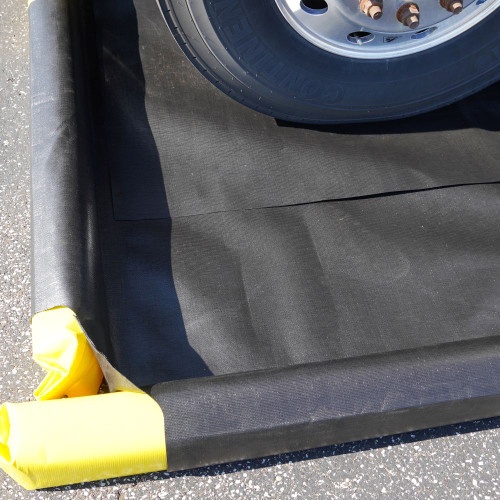 Tire Mat, 2 Pieces, for Spill Berms, Black