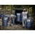 2 Drum Outdoor Storage Shed, 58-Gallon Spill Capacity, Black
