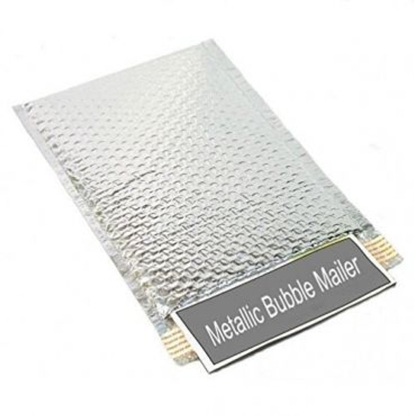 MBM137511S 13.75 X 11 Metallic Bub Mailers SILVER 50 cs