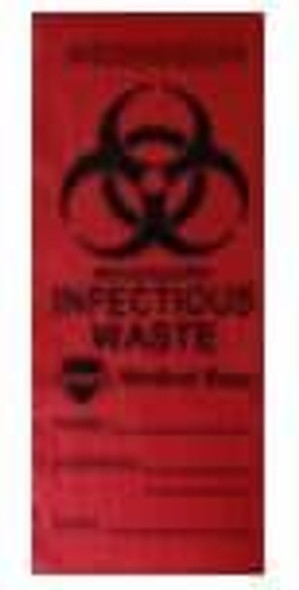 15LD3750R 37 x 50 1.5 Mil LD Red Infectious Waste Liners