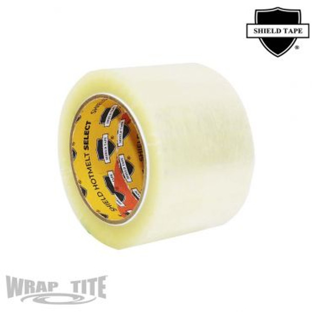 25HMTS3110C 72mm x 100m 24 rls cs Clear Hotmelt Select Tape; 2.5 Mil