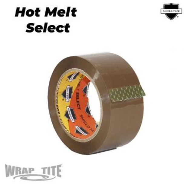 16HMTS2110T 48mm x 100m 36 rls cs TAN Hotmelt Select Tape; 1.6 Mil