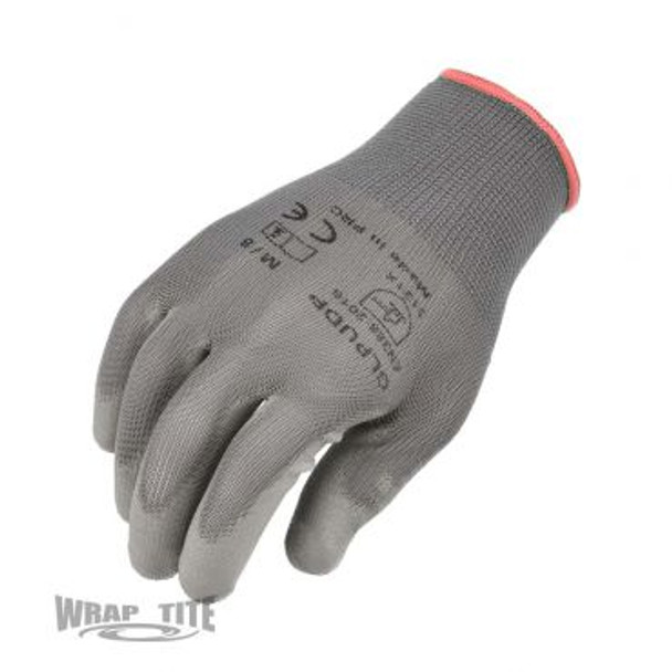 GLPUDP-S Polyurethane Dipped Gloves over Grey Polyester 13g-S 20 Dz pair MSTR