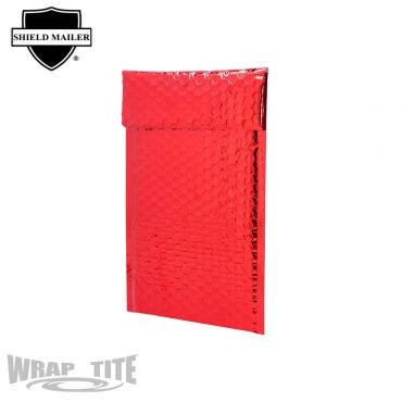 MBM7511R 7.5X 11 Metallic Bub Mailers RED 250 cs