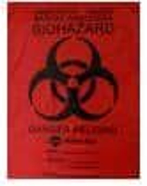 05HD3648R 36 x 48 0.5 Mil HD Red Infectious Waste Liners