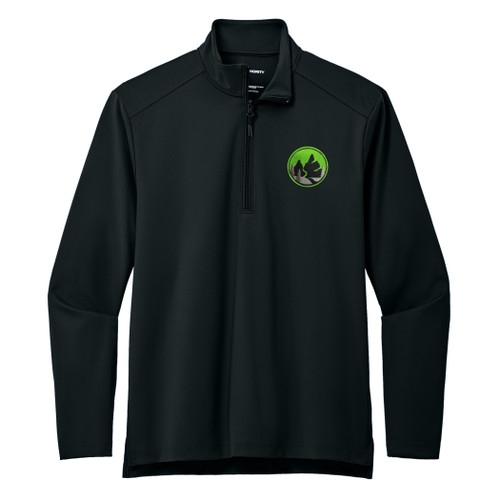 Adult Midweight Performance 1/4 Zip Pullover - Deep Black