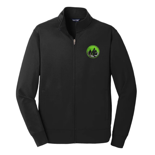 Adult Sport-Wick Fleece Full-Zip Jacket - Black