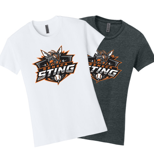 Seneca Sting Baseball Next Level Apparel® Women’s CVC Relaxed Tee