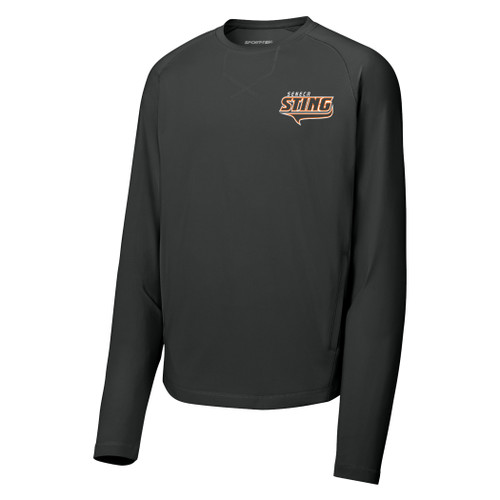 Seneca Sting Baseball Sport-Tek® Sport-Wick® Stretch Pocketed Crewneck