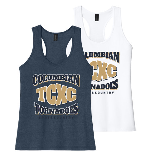 Tiffin Columbian Girls Cross Country Gildan Softstyle Women’s Racerback Tank