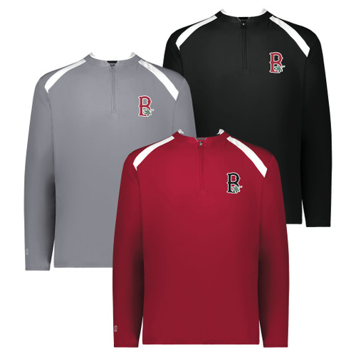 Buckeye Elite Embroidered Holloway Clubhouse Pullover Cage Jacket