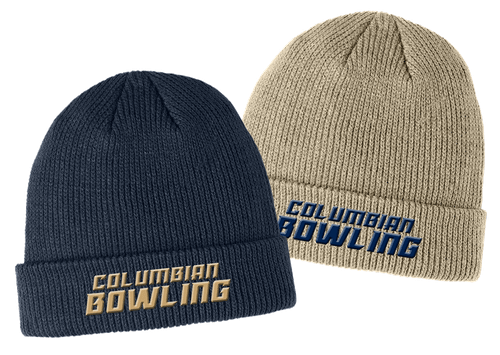 Cozy Cuffed Beanie w/Embroidered Logo - Khaki