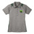 Women's Colorblock Polo - Vintage Heather/Forest Green