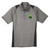 Adult Colorblock Polo - Vintage Heather/Black