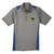 Adult Colorblock Polo - Vintage Heather/True Royal
