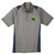 Adult Colorblock Polo - Vintage Heather/True Navy