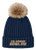 Faux Fur Pom Beanie w/Embroidered Logo