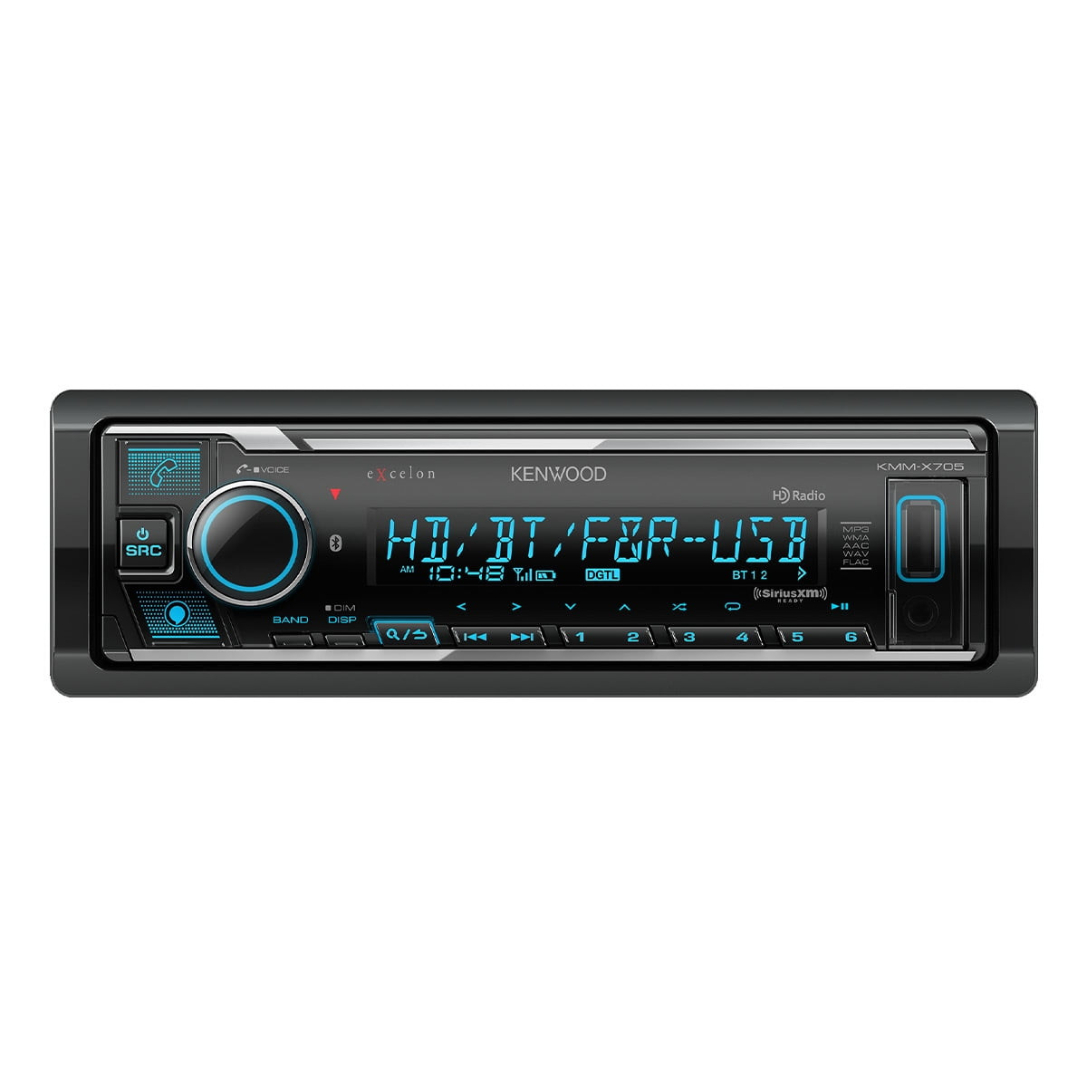 Kenwood KMM-X705 Single DIN Digital Media w/ Bluetooth and Amazon