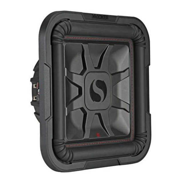 Kicker 46L7T124 Solo-Baric Shallow-Mount Dual 12 Inch 4-Ohm Component Subwoofer