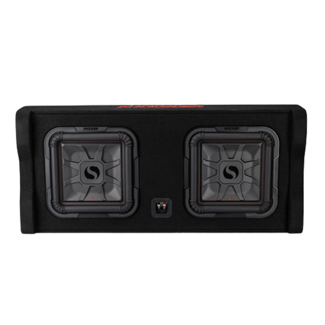 Kicker 49DL7TDF122 Dual Down-Firing 12" L7T 2-Ohm 1200W RMS Subwoofer Enclosure Kicker 49DL7TDF122 Dual Down-Firing 12" L7T 2-Ohm 1200W RMS Subwoofer Enclosure