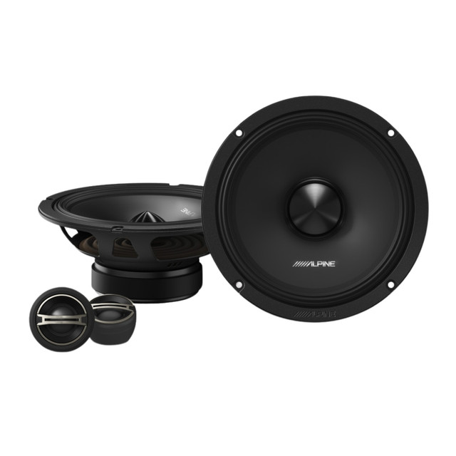 Alpine DM-65C M-Series 6.5" 200 Watts Peak Power 4-Ohm 2-way Component Speakers