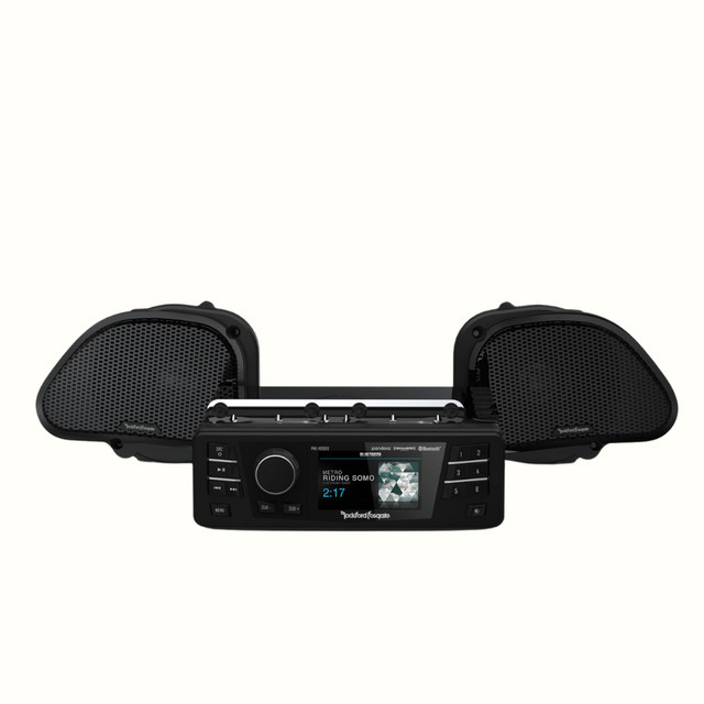 Rockford Fosgate HD9813RG-STAGE1 Source Unit and 2-Speaker Kit for HD Road Glide