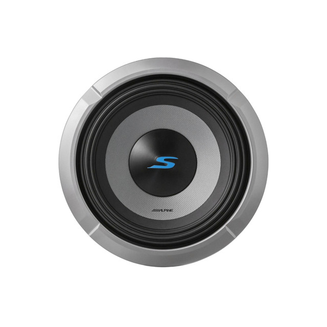 Alpine S-Series S2-W8D2 8" Subwoofer with 2-Ohm Voice Coils and 900W Peak Power