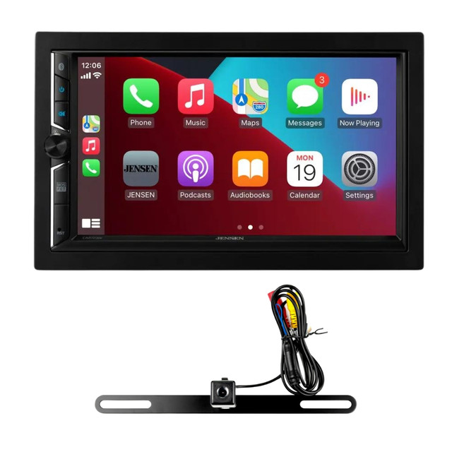Jensen CAR723W-CAM 7" Double-DIN Digital Multimedia with Backup Camera Jensen CAR723W-CAM 7" Double-DIN Digital Multimedia with Backup Camera